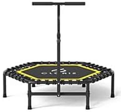 CLORIS 45'' Rebounder Trampoline for Adults - Max Load 450lbs, Mini Trampoline with Adjustable Foam Handle Indoor/Outdoor Fitness Body Exercise in Kuwait