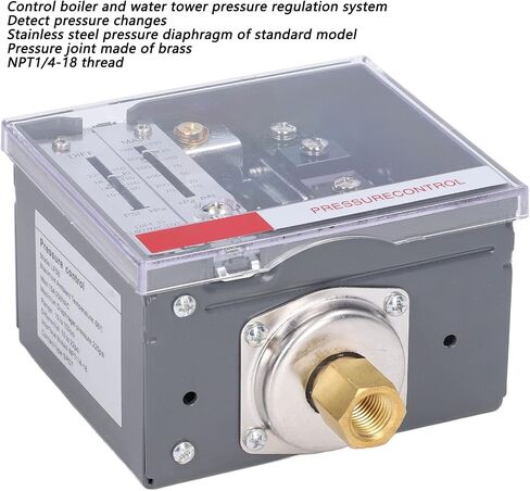 مفتاح وحدة تحكم الضغط ، وحدة تحكم الضغط لبرج ماء الغلاية 225psi NPT1/4-18 الخيط ، SPDT LF56 نقطة التحكم in Saudi Arabia