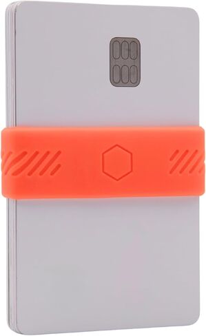 محفظة الحد الأدنى - شريط أموال نحيف EDC للبطاقات والنقد - محفظة الجيب الأمامية البديل - حزام سيليكون مرن (لافندر) in Kuwait