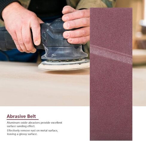 533x75mm Sanding Belt 21x3 Inch Abrasive Band Sander 40-180 Grit for Woodworking Metal Polishing (40# 10 packs) in Saudi Arabia
