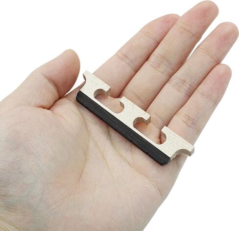 Zorfeter 2Pcs 5-String Banjo Bridge, Ebony Maple Banjolele Bridges, Universal Fit Banjo Parts Replacement in Saudi Arabia