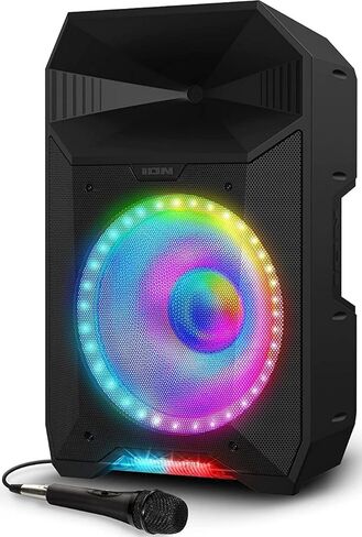 Ion Audio Pa Live 500 -Watt Caraoke Party Speaker - صوت قوي ومزدهر مع مؤثرات بصرية رائعة وميكروفون (متجدد) in Saudi Arabia