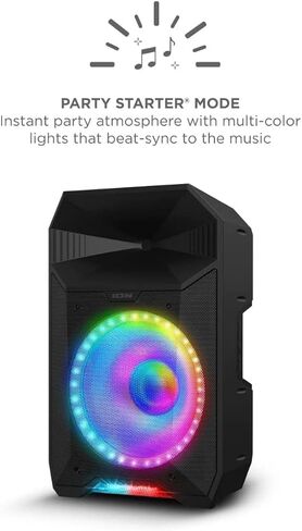 Ion Audio Pa Live 500 -Watt Caraoke Party Speaker - صوت قوي ومزدهر مع مؤثرات بصرية رائعة وميكروفون (متجدد) in Saudi Arabia