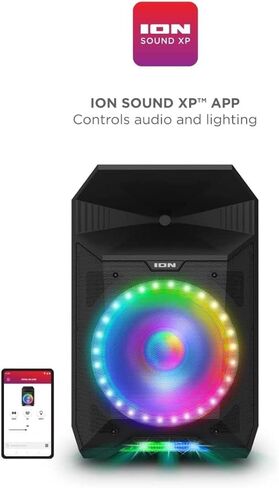 Ion Audio Pa Live 500 -Watt Caraoke Party Speaker - صوت قوي ومزدهر مع مؤثرات بصرية رائعة وميكروفون (متجدد) in Saudi Arabia