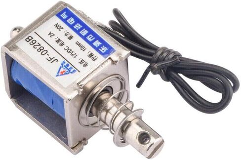 2pcs JF-0826B 12V/2A Reset 10mm 20N Push Pull Type Open Frame Solenoid Electromagnet in Saudi Arabia