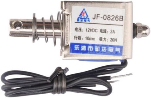 2pcs JF-0826B 12V/2A Reset 10mm 20N Push Pull Type Open Frame Solenoid Electromagnet in Saudi Arabia