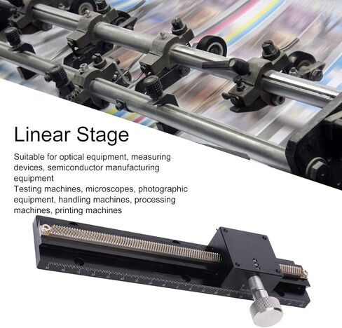 Linear Stage Dovetail Guide, Accuracy Manual Sliding Platform, Lightweight Aluminum, Friction, for Optical Equipment, Microscopes, and Labs in Saudi Arabia