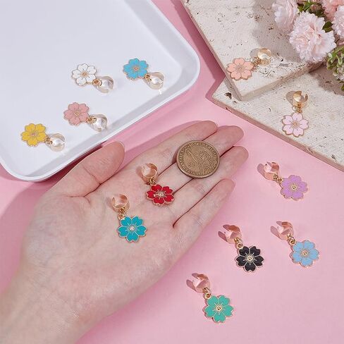 Olycraft 12pcs Pink Bowknot Metethoscope Charms 0.6 ~ 1 بوصة سبيكة المينا سماعة سماعة سماعة المعرف سمح السحر سمات الطبيب للمساعد الطبي للممرضة الطبيب in Saudi Arabia