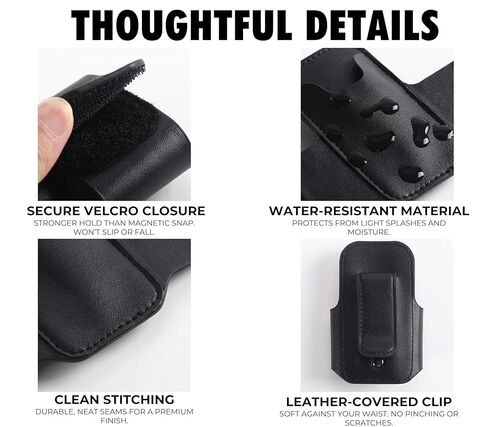 Stethoscope Holder Clip, Nurse Gifts for Women/Men PU Leather Stethoscope Hip Holder Lightweight Portable Holster for Nurse, Suit for Most Stethoscope - S - Pur in Saudi Arabia