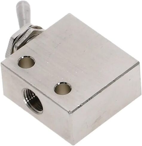 Mechanical Valve TAC2-31V 1/8" PT Thread 2 Position 3 Way Toggle Lever Air Pneumatic Switch Valve w Fittings(No Fittings) in Saudi Arabia