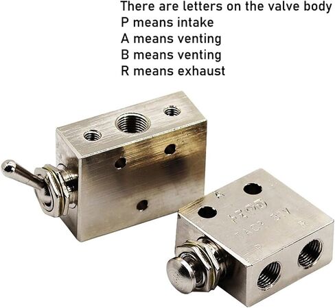Air Pneumatic Mechanical Valve TAC-3V 3P 3S 4V 4P TAC2-31V 31P 41V 41P Exhaust Valve Toggles Switch Valves 1Pcs(TAC-4P) in Saudi Arabia