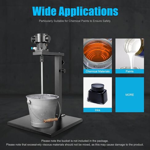 5 Gallon Pneumatic Paint Mixer - Stainless Steel Automatic Agitator for Industrial Coatings, Ink & Paint Dispenser - Heavy Duty, US Stock in Saudi Arabia