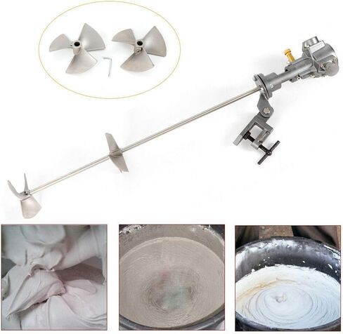 50 Gal Pneumatic Paint Mixer Machine, 1/2 Horsepower Air Agitator Stainless Steel Blender for Efficient Painting, Professional Quality Pneumatic Mixing Tool in Saudi Arabia