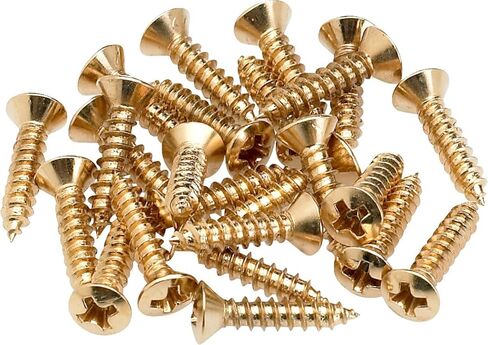 Fender Pickguard/Control Plate Mounting Screws - Gold in Saudi Arabia