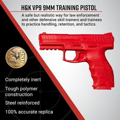 ASP Red Gun, Realistic Safe Training Replica Handgun, Non-Firing Law Enforcement Training Gun, Red in Saudi Arabia