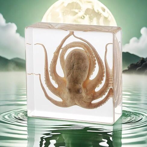 Real Insect in Resin Specimen,Interesting Dung Beetle Pushes Dung Ball Micro-Landscape,Insect Taxidermy Crafts Collection Paperweight(Dung Beetle) in Saudi Arabia