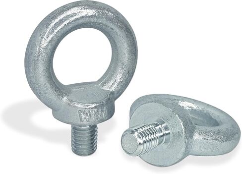2 PCS 1/2-13 Lifting Shoulder Eye Bolts, Carbon Steel Galvanised Heavy Duty Shoulder Lifting Ring Threaded Eyebolts in Saudi Arabia