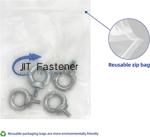 2 PCS 1/2-13 Lifting Shoulder Eye Bolts, Carbon Steel Galvanised Heavy Duty Shoulder Lifting Ring Threaded Eyebolts in Saudi Arabia