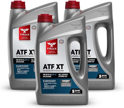 Triax ATF XT Full Synthetic for All ATF +4 Applications | Compatible with Chrysler, Jeep, Dodge | No Slip | 100,000 + Mile (5 Quart) in Saudi Arabia