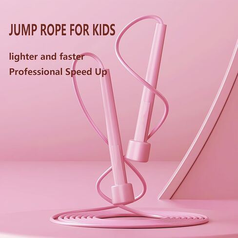 Kids Jump Rope, 3-Pack Set, Jump Rope for Kids 8-12, Beginners, and Adults - Lightweight, Tangle-Free, Adjustable PVC Rope - Jump Rope Kids, Jump Rope for Women (3 pcs) in Saudi Arabia