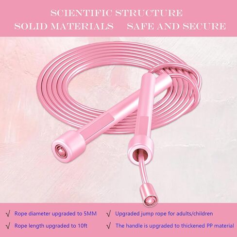 Kids Jump Rope, 3-Pack Set, Jump Rope for Kids 8-12, Beginners, and Adults - Lightweight, Tangle-Free, Adjustable PVC Rope - Jump Rope Kids, Jump Rope for Women (3 pcs) in Saudi Arabia