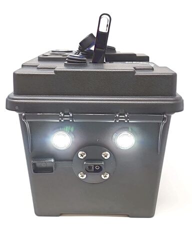 Ice Hole Power|(Not Compatible with Amped 30ah Tall Battery) Water Resistant Without Battery | QC3.0 USB, USB-C, Kayak Fishing, Camping in Kuwait