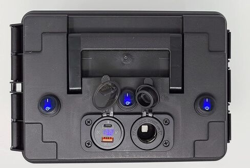 Ice Hole Power|(Not Compatible with Amped 30ah Tall Battery) Water Resistant Without Battery | QC3.0 USB, USB-C, Kayak Fishing, Camping in Kuwait