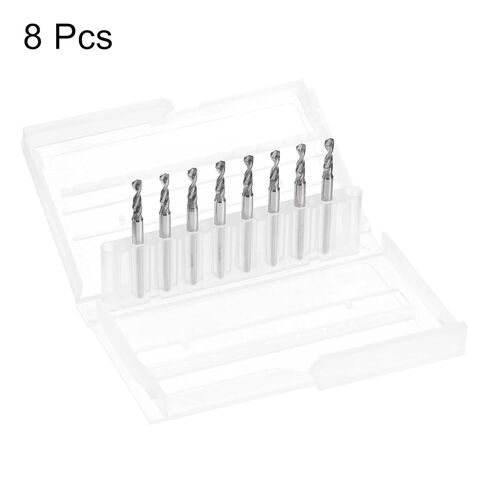 8pcs PCB Drill Bits 2.65mm Tungsten Carbide Spiral Flute Jewelry Engraving Print Circuit Board Micro Drill Bits 1/8" Shank(2.75mm) in Kuwait