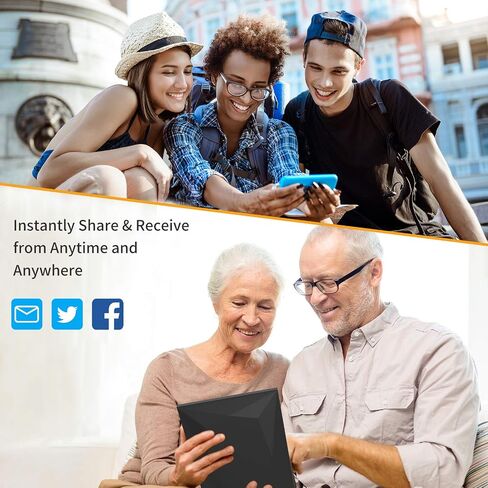 Frameo 10.1 بوصة WIFI إطار الصورة الرقمية ، 1280 × 800 HD IPS اللمس الإطار صورة الصورة الإلكترونية ، التلقائي التلقائي ، الفيديو الذكي واي فاي ، حائط قابل للتركيب ، شارك الصور/مقاطع الفيديو عبر تطبيق Frameo من أي مكان in Saudi Arabia