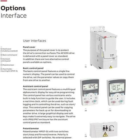 Frequency Converter ACS355-03E-04A1-4 ACS355-03E-05A6-4 ACS355-03E-07A3-4 ACS355-03E-08A8-4 ACS-CP-D ACS-CP-C(ACS355-03E-04A1-4) in Saudi Arabia