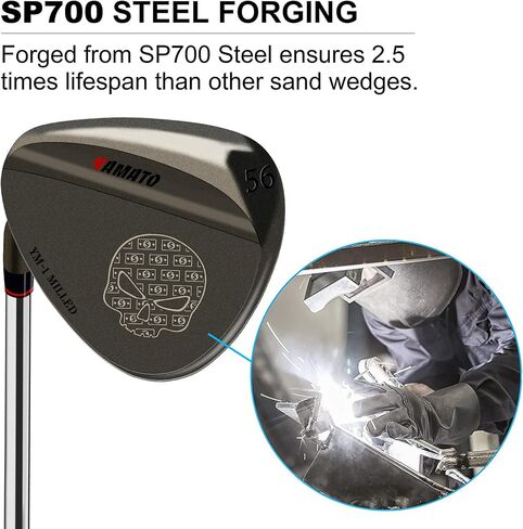 Yamato Left Handed Golf Wedge Set 52 56 60 & Individual Wedges – Forged, CNC Milled Sand, Lob, Gap, Pitching Wedge for Lefties in Saudi Arabia