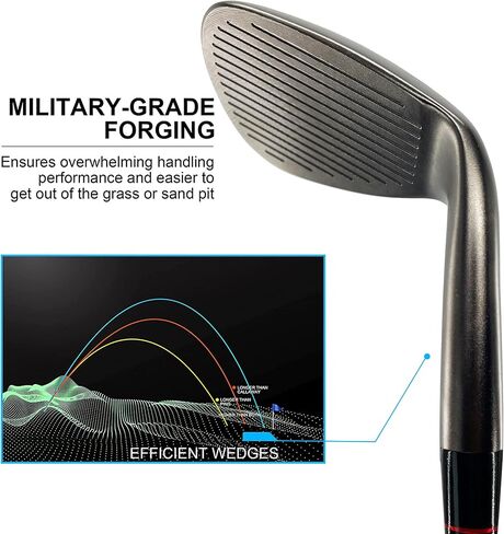 Yamato Left Handed Golf Wedge Set 52 56 60 & Individual Wedges – Forged, CNC Milled Sand, Lob, Gap, Pitching Wedge for Lefties in Saudi Arabia