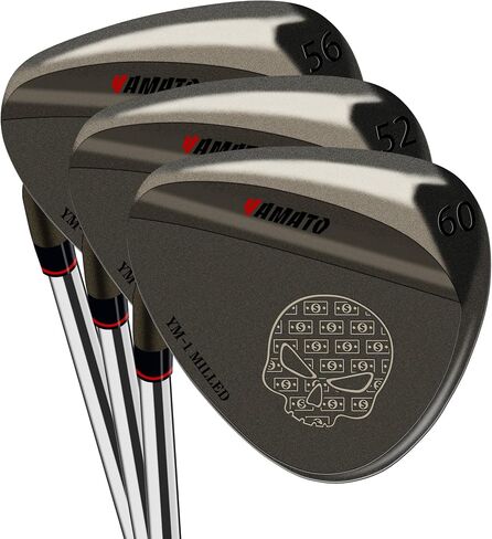 Yamato Left Handed Golf Wedge Set 52 56 60 & Individual Wedges – Forged, CNC Milled Sand, Lob, Gap, Pitching Wedge for Lefties in Saudi Arabia