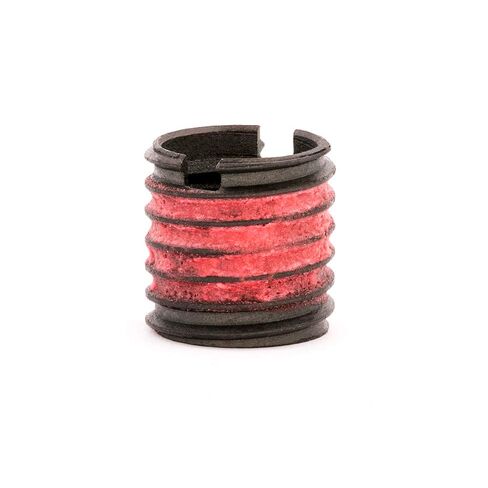 E-Z Lok Externally Threaded Insert, C12L14 Carbon Steel, Meets AISI 12L14, 7/16"-20 Internal Threads, 9/16"-12 External Threads, 0.562" Length, Made in US (Pack of 5) in Saudi Arabia