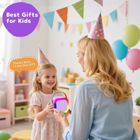 Fede Karaoke Machine for Kids Adults, Mini Karaoke Machine with 2 Wireless Microphones, Portable Bluetooth Speaker with Voice Changing Effects & LED Lights, Best Gifts Toys for Girls and Boys in Saudi Arabia