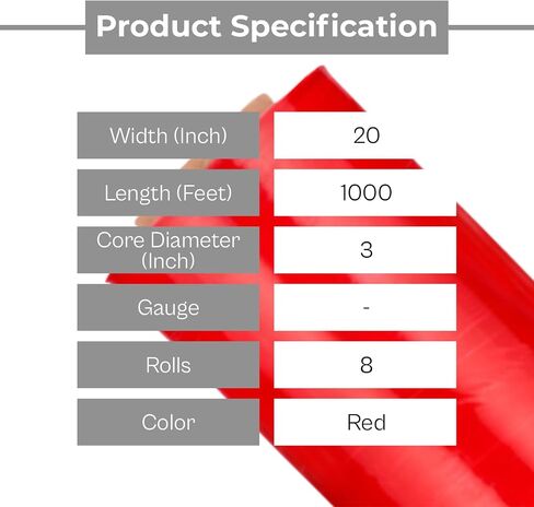 Green Stretch Wrap for Packing 4 Pack, 20 Inch x 1000 Feet, Strong Plastic Wrap for Moving Furniture, Multipurpose Moving Wrapping Plastic Roll, Ideal Packing Wrap in Saudi Arabia