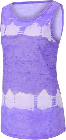 Plus Size Beach Tank Tops for Women Fashion Tie Dye Sleeveless Shirt Casual Basic Tunic Blouse Trendy Vacation Outfits in Saudi Arabia