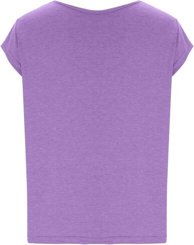 Women's Cap Sleeve Tank Tops Summer Casual T-Shirt Loose Fit Basic Tees Shirts Trendy Solid Color Tshirts Workout Tanks Top in Saudi Arabia