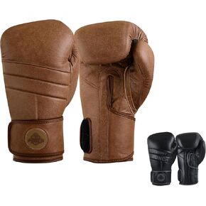 Durable Cowhide Leather Boxing Gloves for Men & Women | Ideal for Punching Bag, Sparring, MMA, Muay Thai, Kickboxing & Martial Arts | Maximum Protection Training Gloves in Kuwait