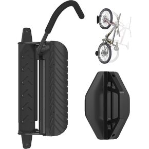 Suptek 2 عبوات من جدار رف الدراجة العمودي - شماعات دراجة مرآب للجراج الشاقية للتخزين الداخلي ، يسهل تعليقها وفصلها ، تدعم ما يصل إلى 132 رطل ، BYPA01-2 in Kuwait