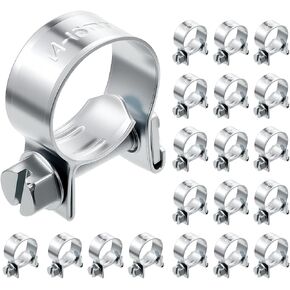 3/8 "خط الوقود المشبك 304 من الفولاذ المقاوم للصدأ ، 20pcs قابلة للتعديل أنبوب خرطوم مشبك أنبوب المشبكات مصغرة حقن الوقود خط خرطوم الغاز للسيارات (9/16 ''-5/8 '' ديا) in Kuwait