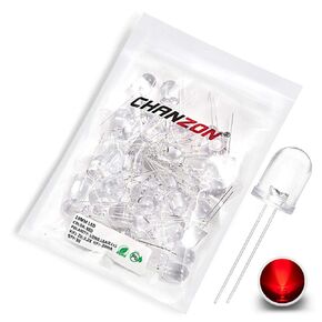 chanzon 50 pcs 10 مم أضواء الصمام الثنائي LED Red (RELAY ROLED DC 2V 20MA) مصابيح مصباح الإضاءة الساطعة مكونات إلكترونيات مؤشر مصابيح مؤشر مصباح ينبعث منه الثنائيات in Kuwait