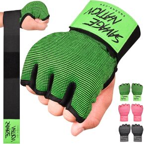 يلف اليد Besavage Boxing قفازات داخلية للرجال والنساء - قفازات MMA المبطنة بالهلام مع أحزمة معصم 80 سم - Muay Thai ، Kickboxing ، اللكم ، التفاف التدريب تحت قفازات الملاكمة in Kuwait