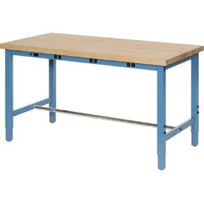Global Industrial 72 "W × 30" د طاولة عمل قابلة للتعديل ، ساحة الطاقة ، 1-3/4 "حافة مربعة بوس in Saudi Arabia