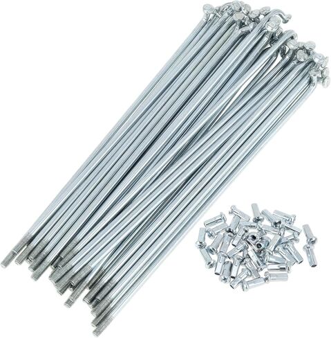 1 مجموعة متحدثة الدراجات العالمية 12G 131 مم بطول متحدث عجلات الدراجة الحلمة الفضة نغمة الكربون الصلب المجلفن in Saudi Arabia