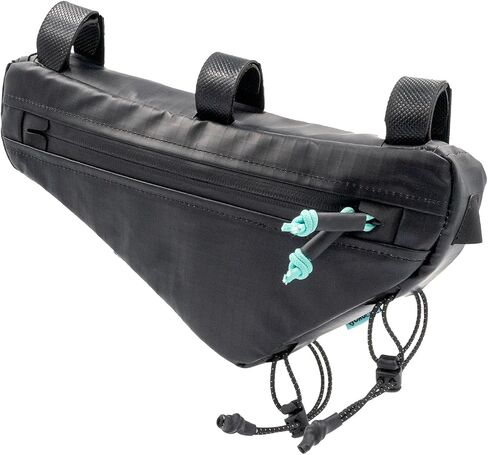 حزمة إطار Orucase Mini HC - مقاومة للماء ، حقيبة دراجة صغيرة - Universal و Triangle Cycling Cycling - Road و Gravel و MTB Bicycle Accessories ، 2.4 L ، Black in Kuwait