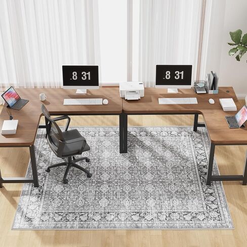 Blue&Black Checkered Diamond-Pattern Computer Chair Mat for Hardwood, 36" x 48"Office Mat for Hardwood Floor with Non-Slip Back, HeavyDuty Office Chair Rug for Hardfloor, Floor Protector, 91.5X122-bk in Saudi Arabia