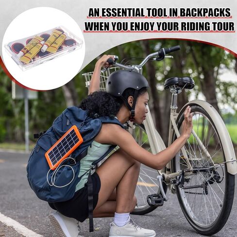 Tallew 72 PCS Bike Replip Relation مع 50 PCS Patcanizing Patches ، 12 PCS Premed Patches ، 4 PCS Vulcanizing Fluid ، 4 PCS Metal Rasp و 2 PCS Plastic Ravers لدراجة الدراجات النارية ركوب الدراجات. in Saudi Arabia