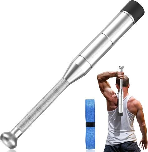 Adjustable Premium Steel Club for Strength Training, 6-in-1 Indian Club for Full Body Workouts, Rehab, Stretching & Rotational Training, 6 Weight Options(6.3-17.6Lbs) Mace for Men & Women in Saudi Arabia