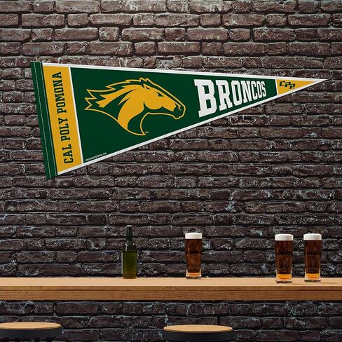 Rico Industries NCAA Cal Poly Pomona Broncos 12" x 30" Felt Wall Décor Pennant - Great for Home/Bed Room/Man Cave Décor in Saudi Arabia
